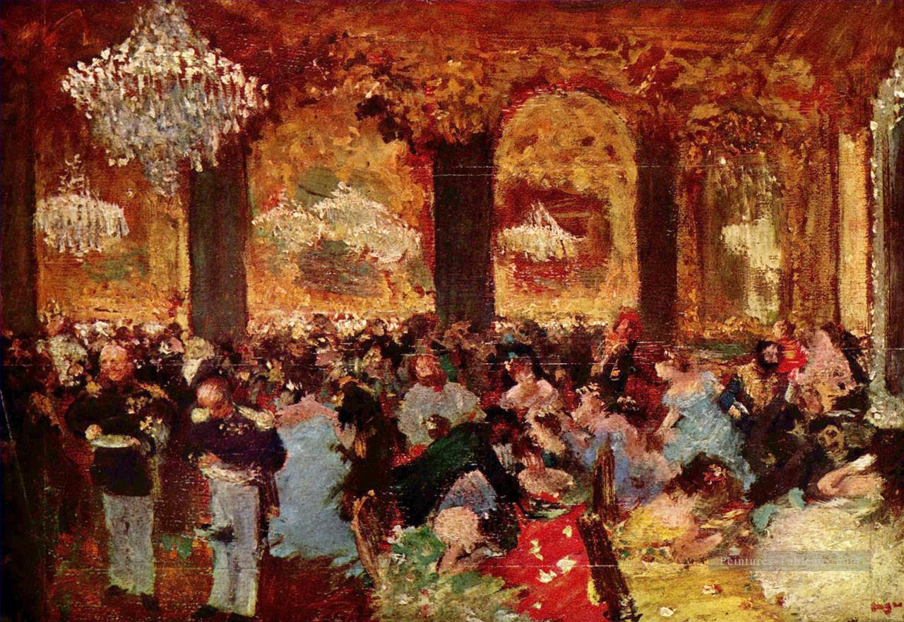 dîner au bal 1879 Edgar Degas Peintures à l'huile